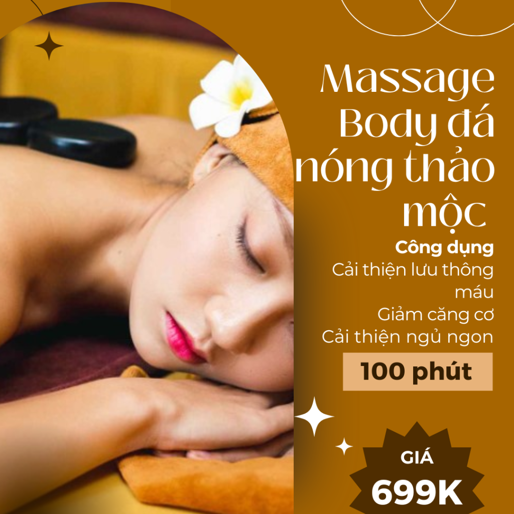 massage body đá nóng thảo dược