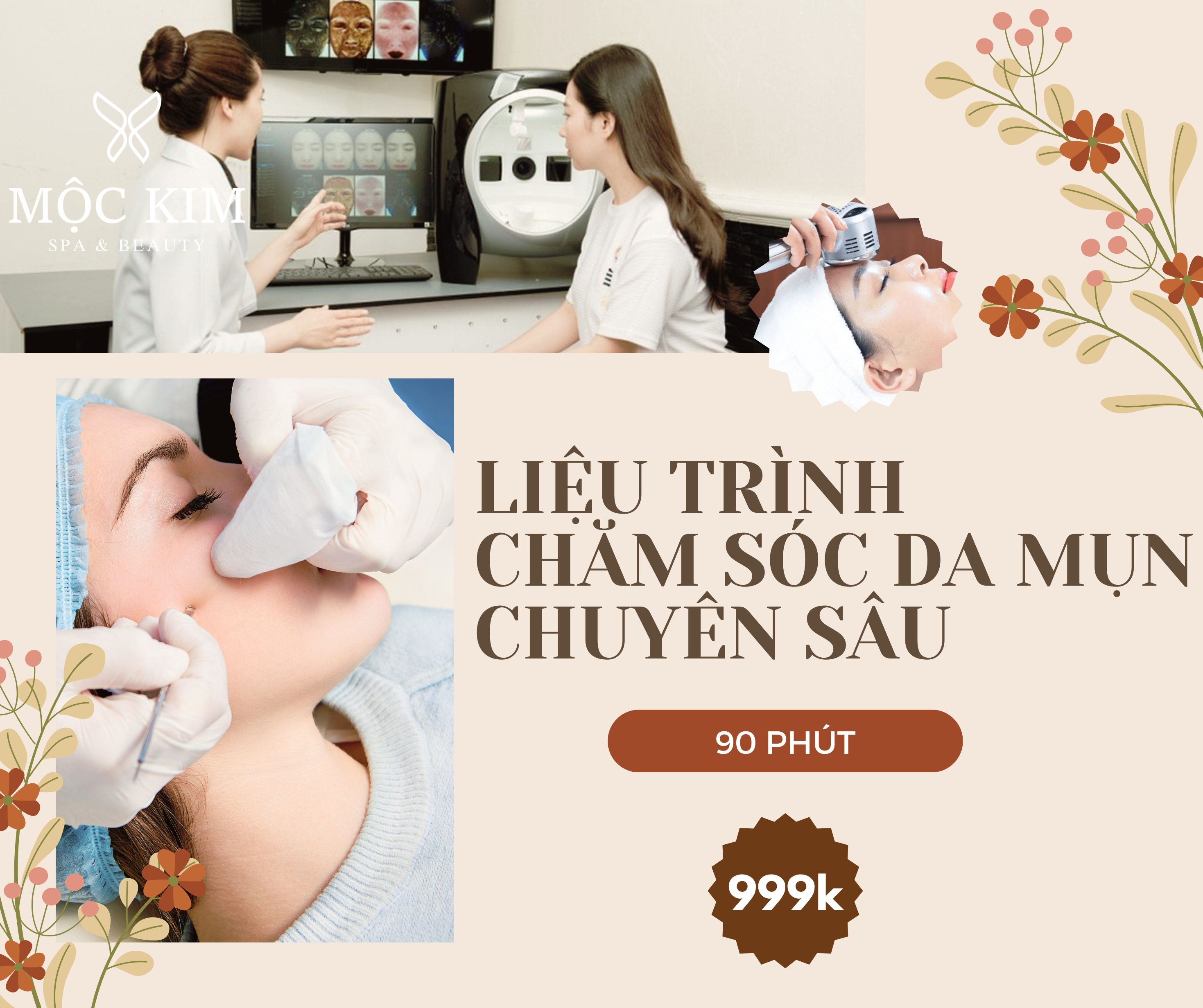Các Bước Chăm Sóc Da Mụn Tại Spa: Giảm Mụn Ngay Chỉ Sau 1 Liệu Trình 44 スパでの集中スキンケア