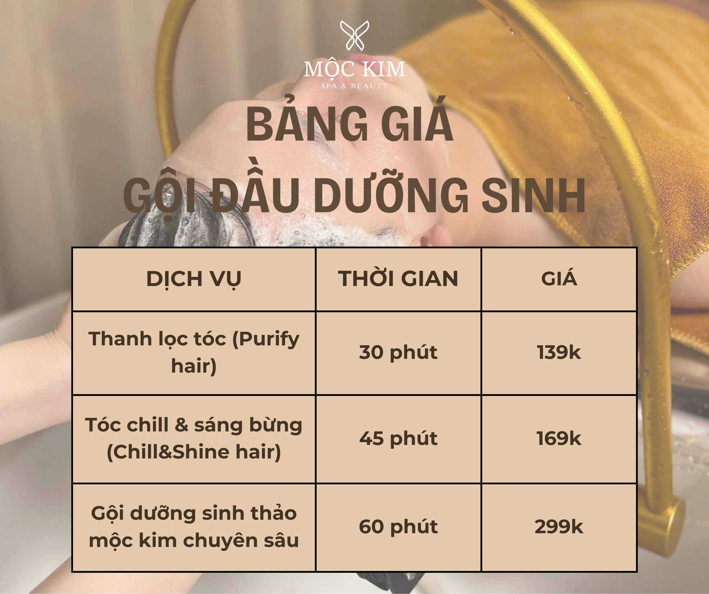 Tìm hiểu ngay bảng giá gội đầu dưỡng sinh với liệu trình 5 sao 6 Beige Trang Hong Elegant Hien dai Spa Salon 그랜드 오프닝 프로모션 Instagram Post Bai dang Facebook - 5성급 트리트먼트가 포함된 영양 샴푸 가격표를 지금 확인하세요