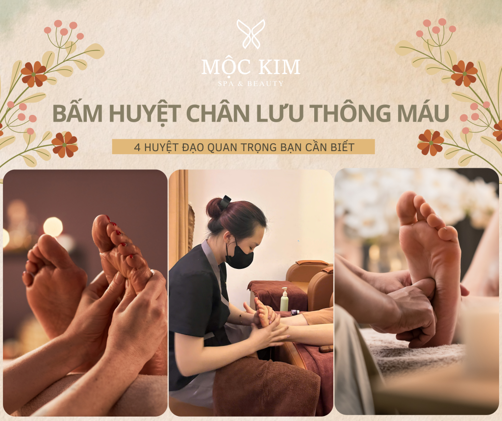 Bấm huyệt chân lưu thông máu tại mộc kim spa quận 1