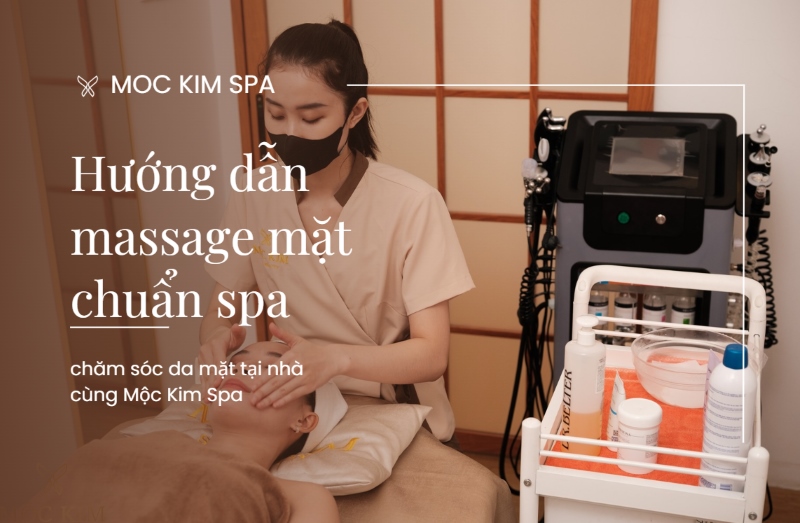 Spa-standard facial massage instructions at home