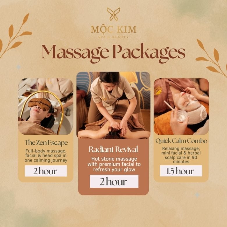 Spa massage packages - Comprehensive Relaxation Massage Packages 1.5 - 2 Hours Near Me in Ho Chi Minh City District 1