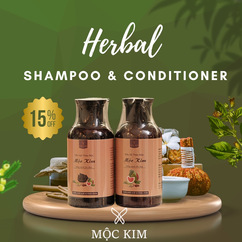 Herbal shampoo & conditioner set