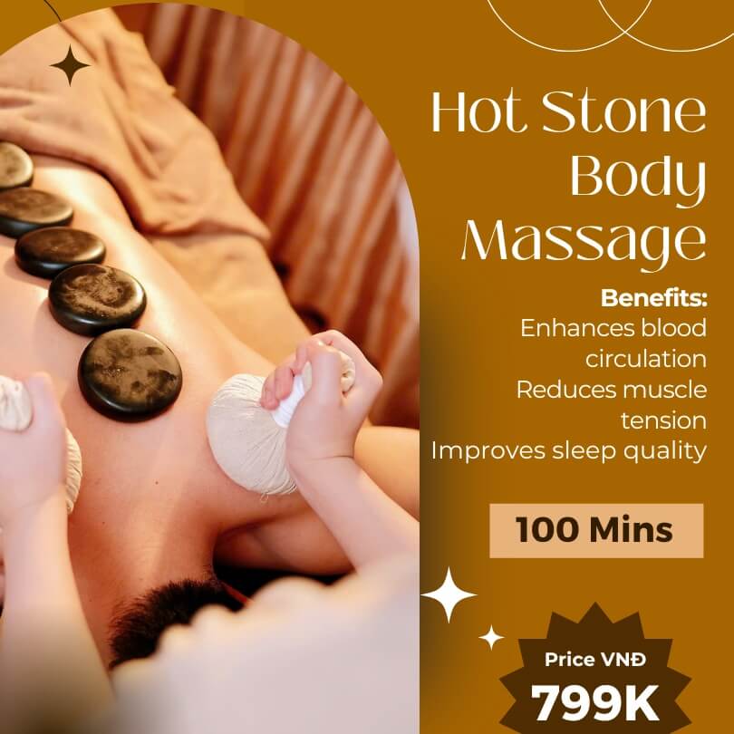 Massage body đá nóng