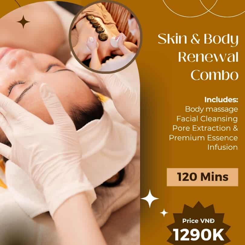 Gói combo massage và facial 120 phút (2 giờ)