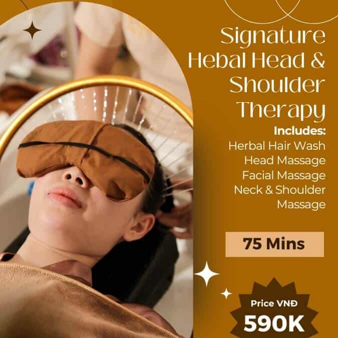 Hair washing and neck/shoulder/back massage in District 1, Ho Chi Minh City.