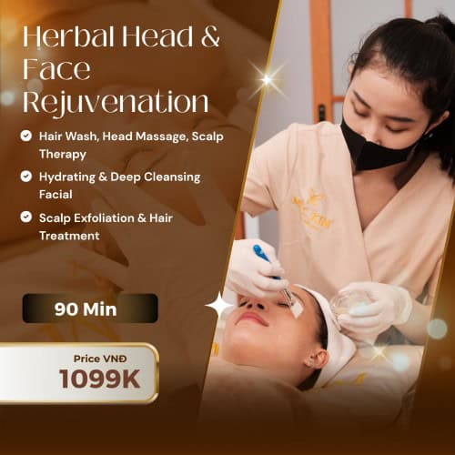Hair wash and facial treatment package
